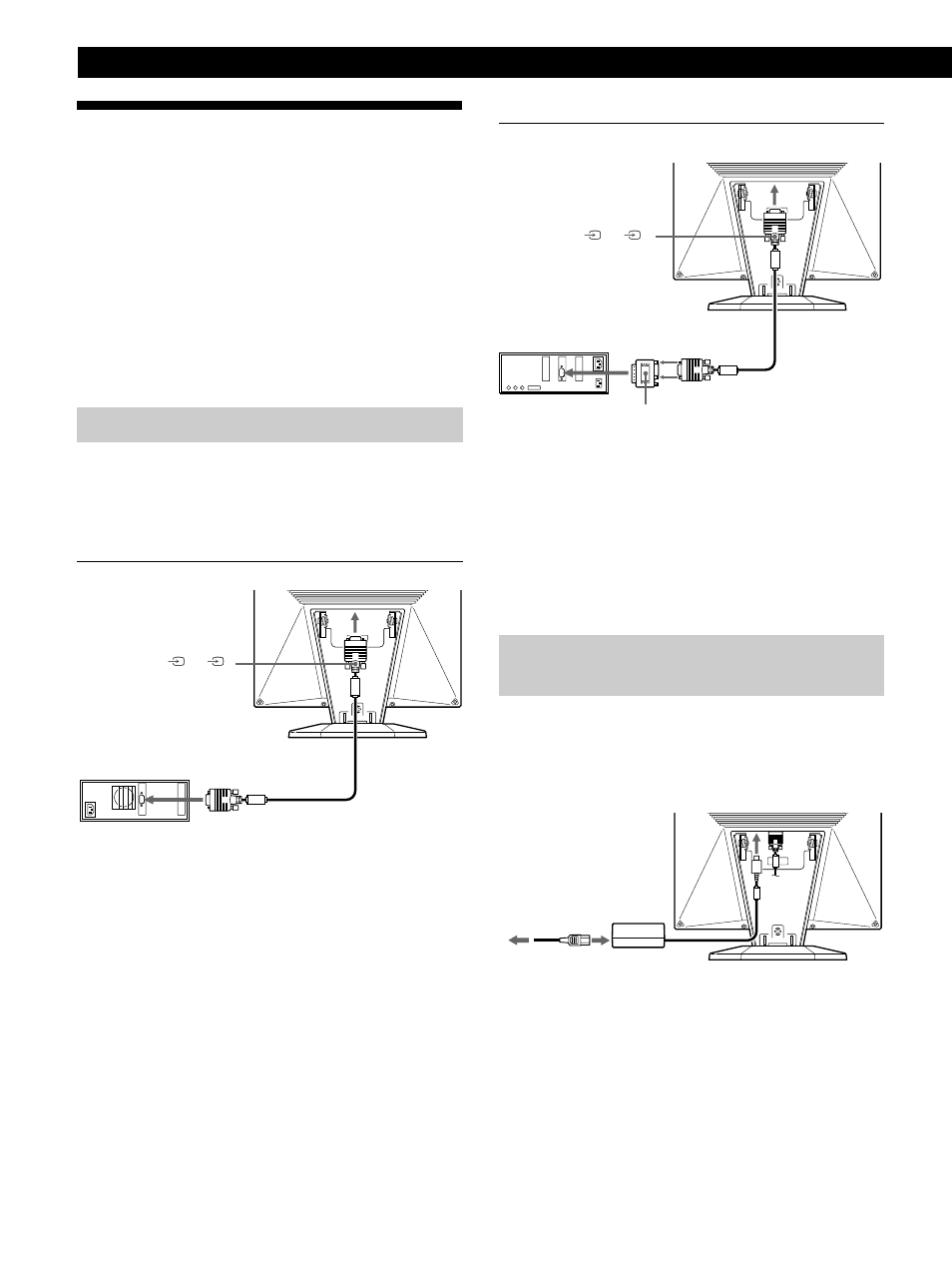 Instalación, Procedimientos iniciales, Paso 1: conexión del monitor al ordenador | Paso 2: conexión del cable de alimentación | Sony CPD-L181A User Manual | Page 60 / 96