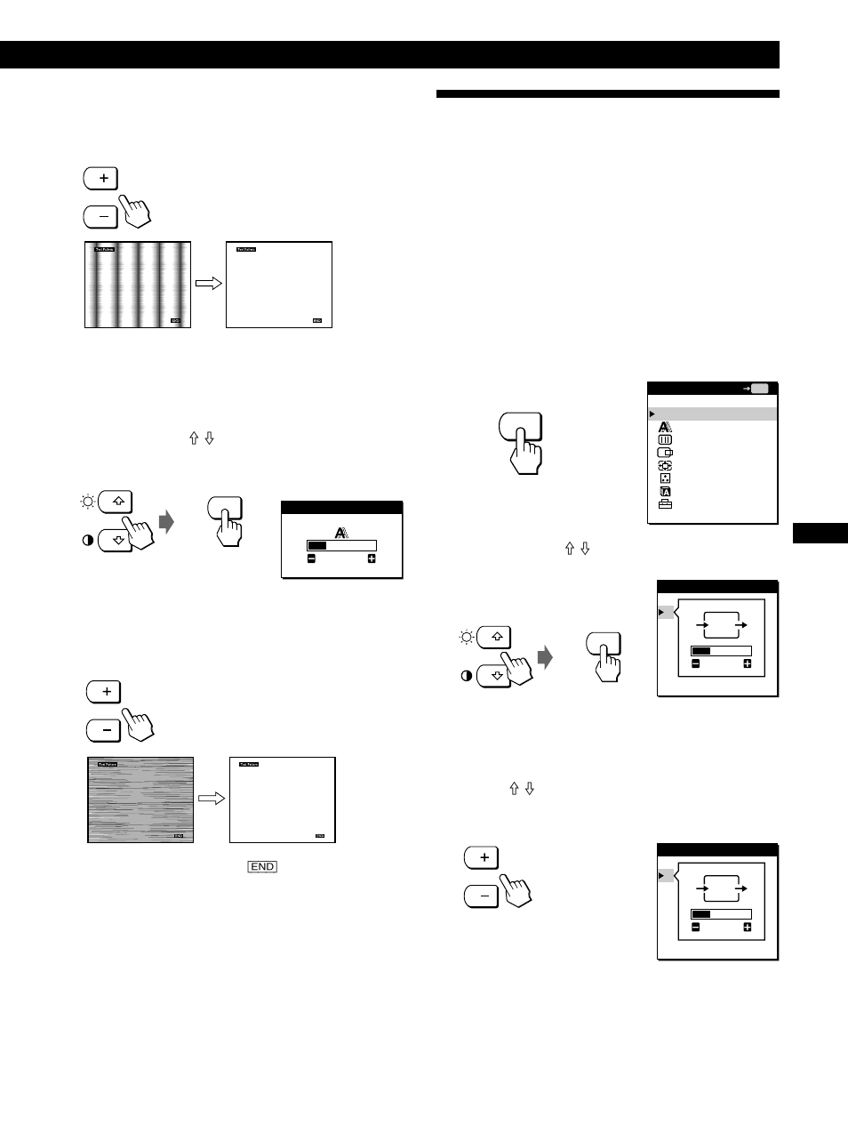 Ajuste de la posición de la imagen, Personalización del monitor | Sony CPD-L181A User Manual | Page 65 / 96