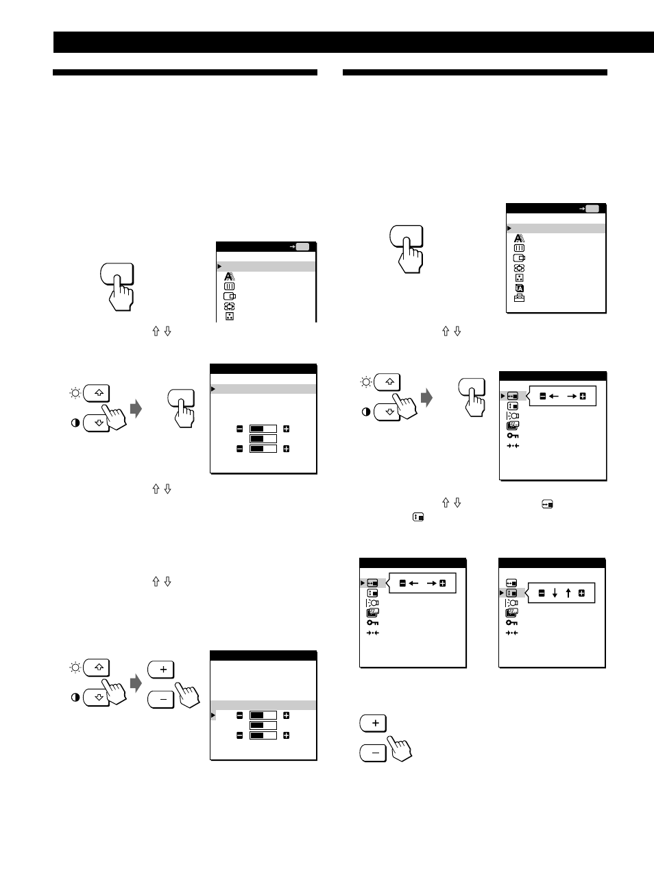 Cambio o ajuste de la temperatura del color, Personalización del monitor | Sony CPD-L181A User Manual | Page 68 / 96