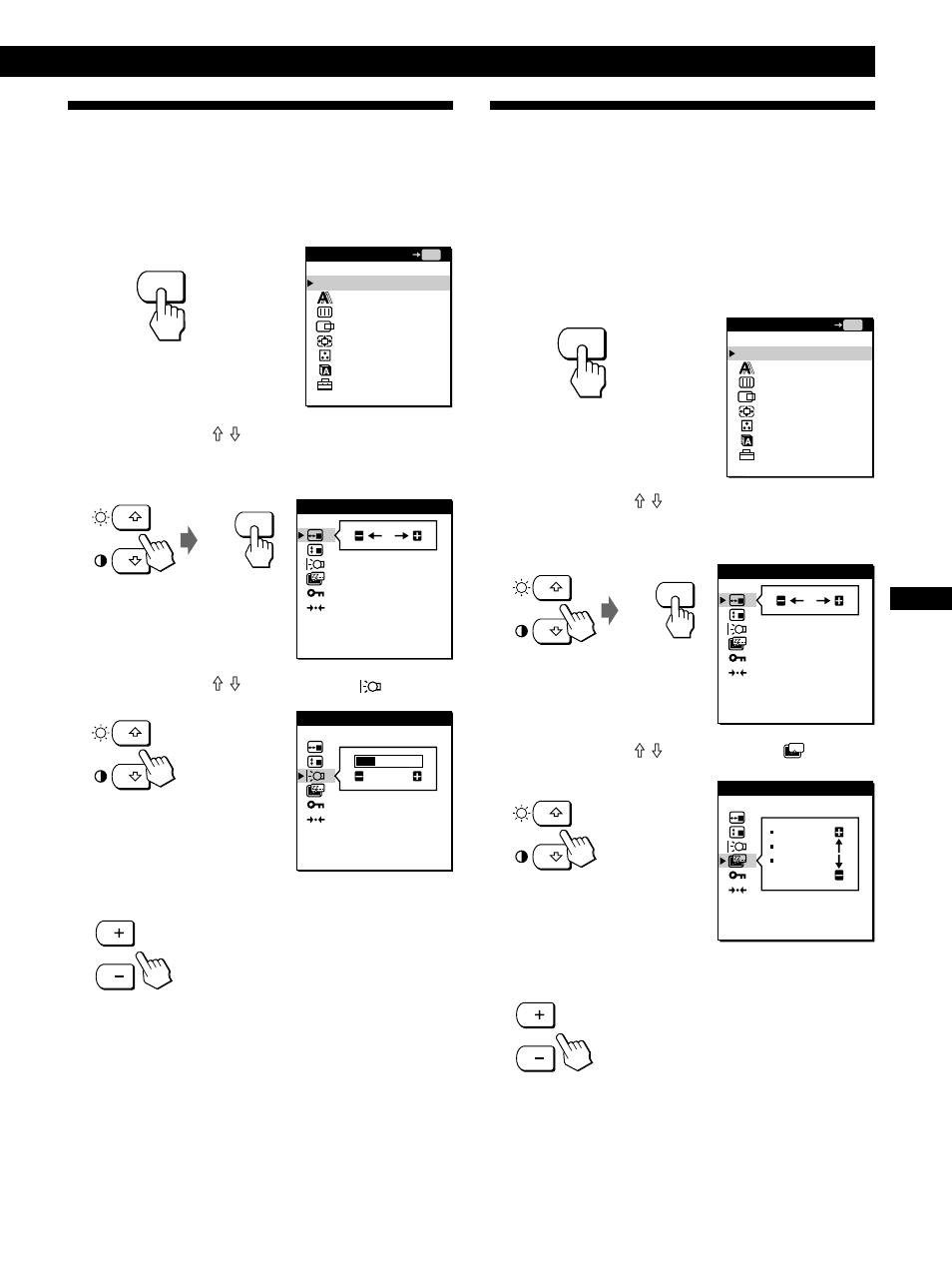 Ajuste de la luz de fondo, Personalización del monitor | Sony CPD-L181A User Manual | Page 69 / 96