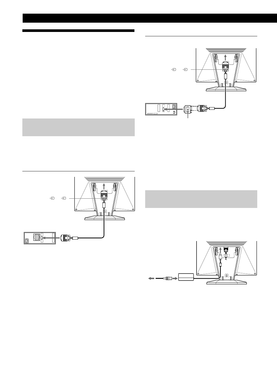 Installazione, Operazioni preliminari, Punto 1: collegamento del monitor al computer | Punto 2: collegamento del cavo di alimentazione | Sony CPD-L181A User Manual | Page 78 / 96