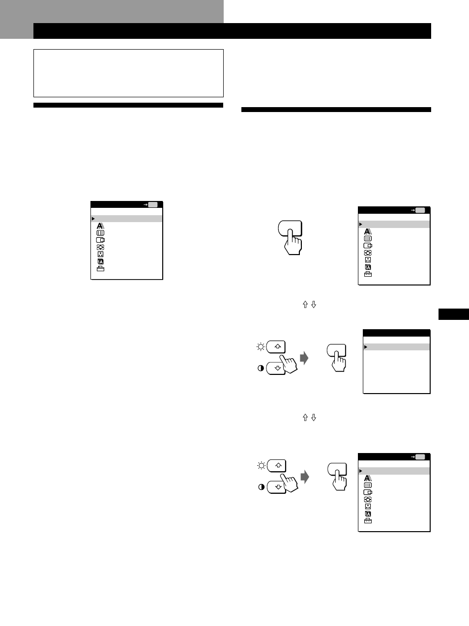 Personalizzazione del monitor | Sony CPD-L181A User Manual | Page 81 / 96