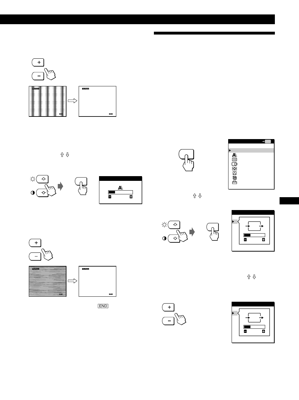 Regolazione della posizione dell’immagine, Personalizzazione del monitor 6 | Sony CPD-L181A User Manual | Page 83 / 96