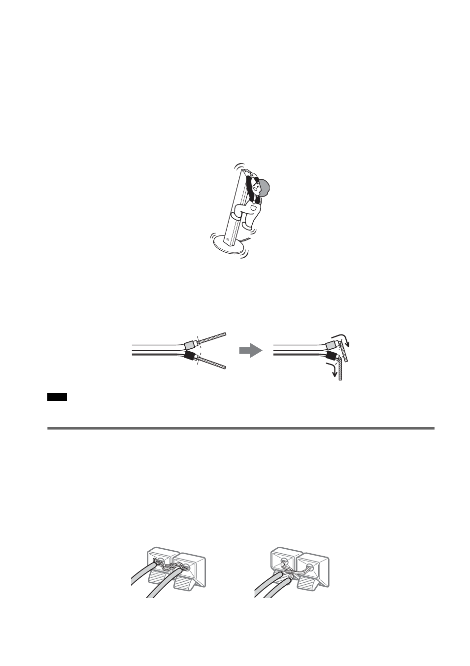 Avoiding short-circuiting the speakers | Sony DAV-FX80 User Manual | Page 20 / 104
