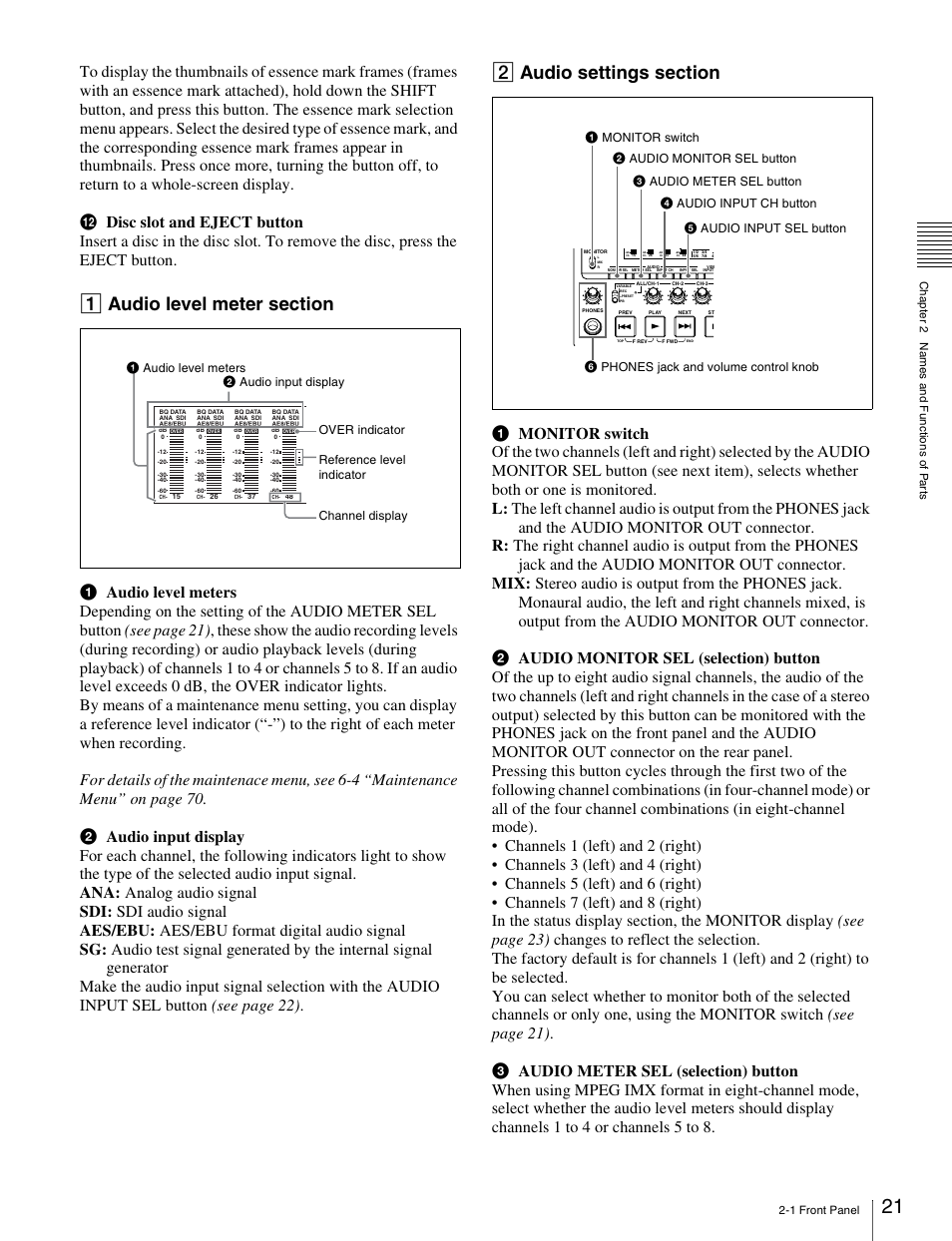 Sony PDW-1500 User Manual | Page 21 / 84