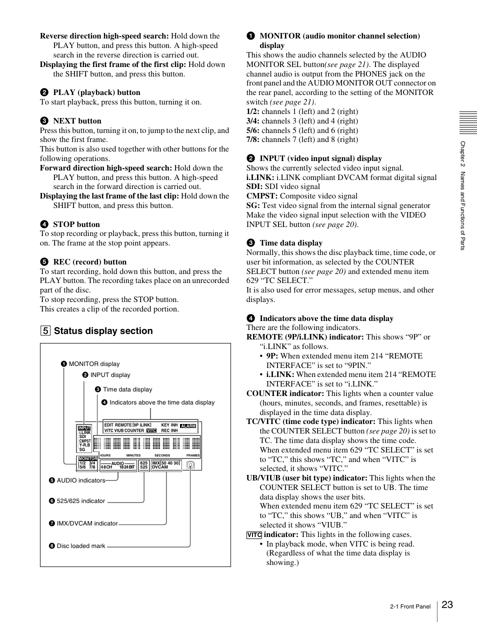 Sony PDW-1500 User Manual | Page 23 / 84