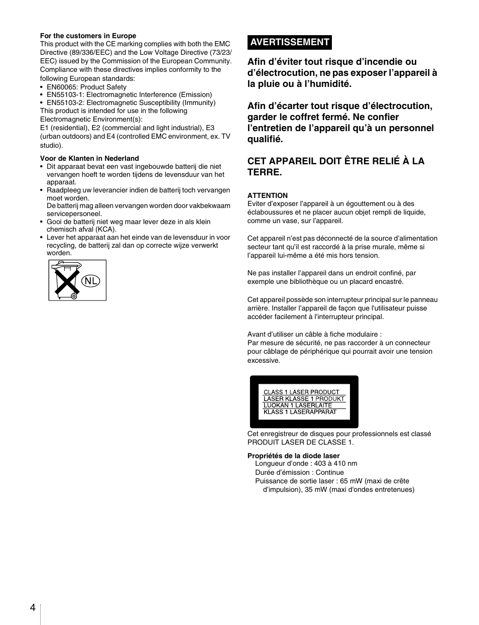 Sony PDW-1500 User Manual | Page 4 / 84