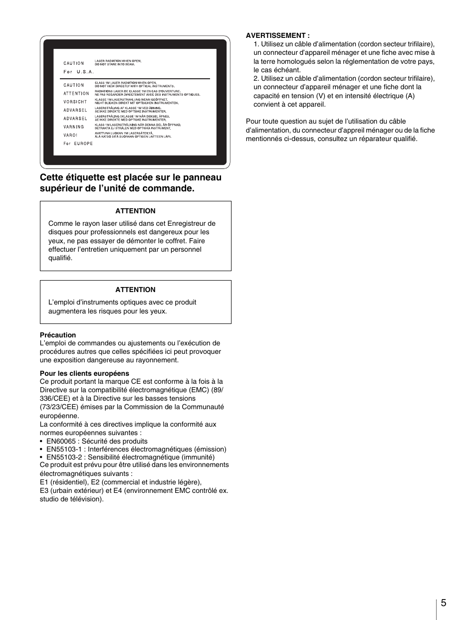 Sony PDW-1500 User Manual | Page 5 / 84