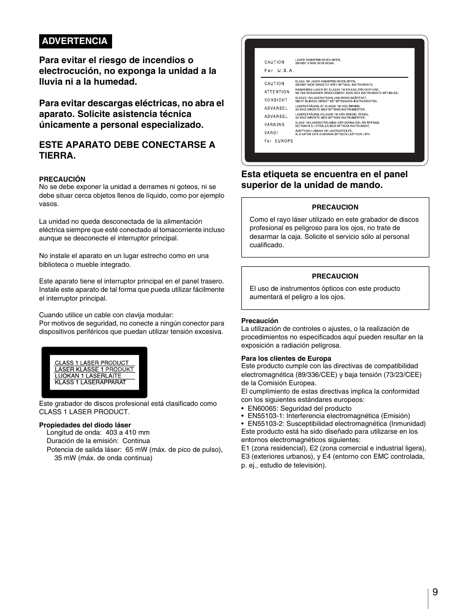 Sony PDW-1500 User Manual | Page 9 / 84