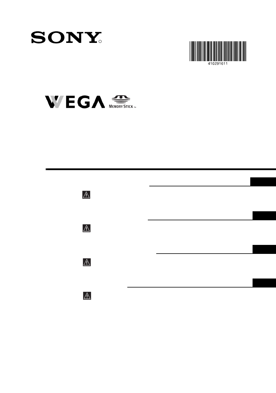 Sony KE-P37XS1 User Manual | 196 pages