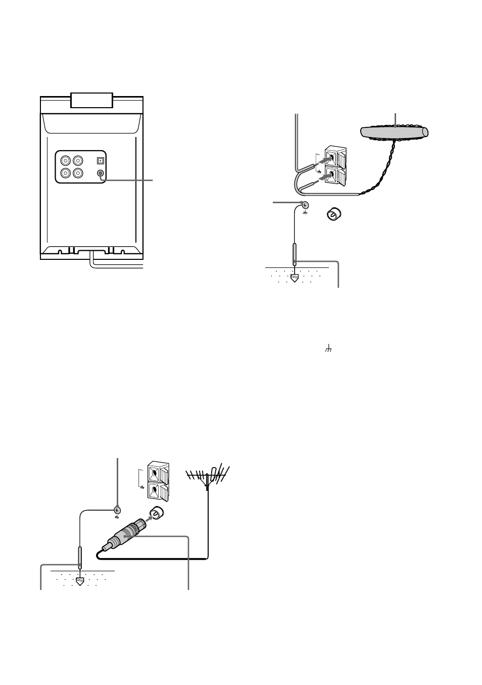 11 connecting the headphones, Connecting outdoor aerials | Sony CMT-ED1/ED1A User Manual | Page 11 / 36