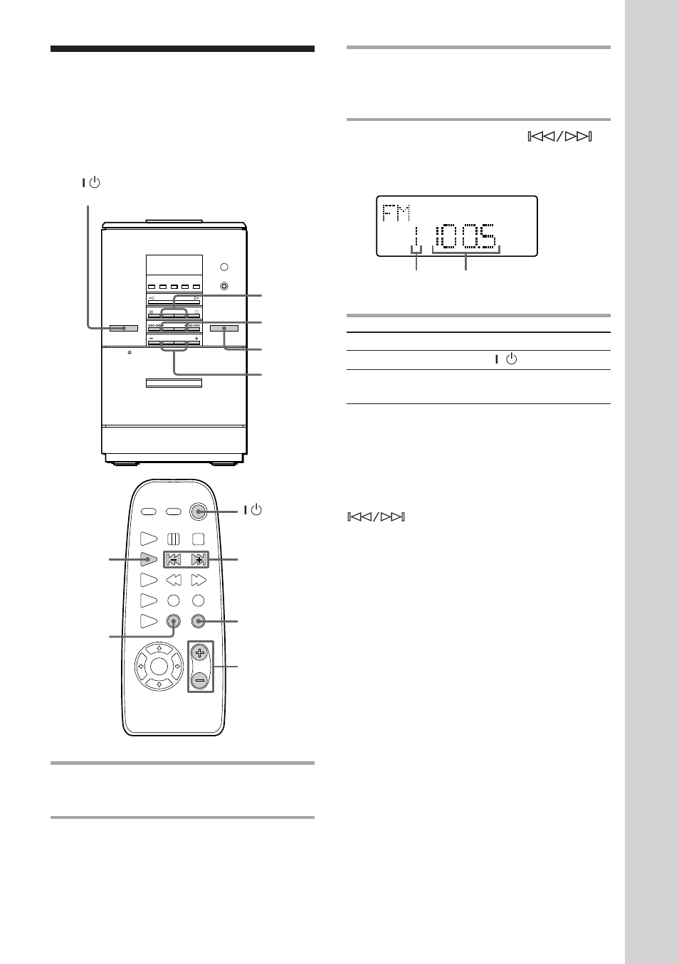 Listening to the radio | Sony CMT-ED1/ED1A User Manual | Page 15 / 36