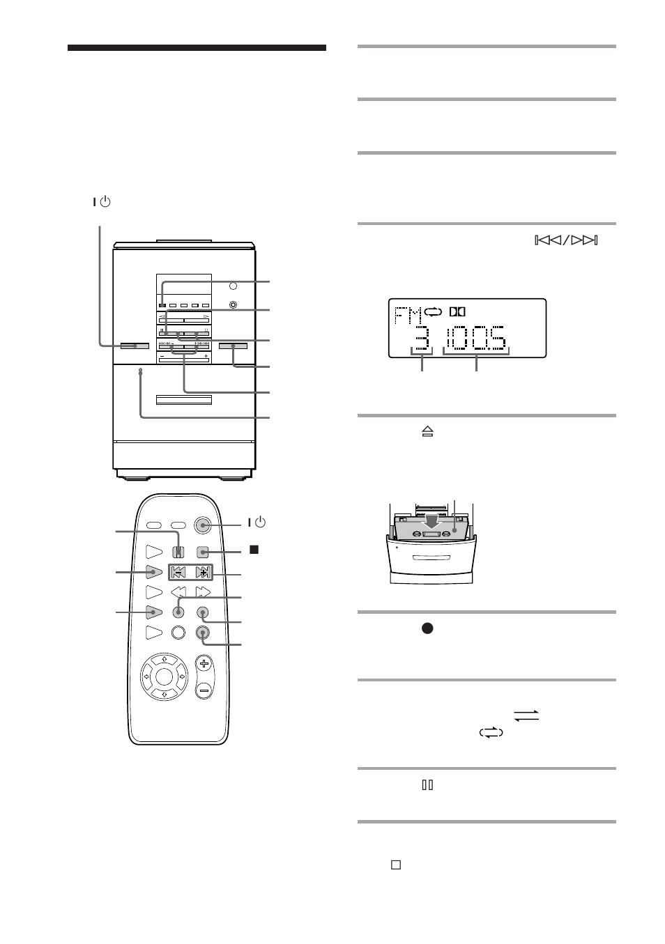 Recording from the radio | Sony CMT-ED1/ED1A User Manual | Page 16 / 36