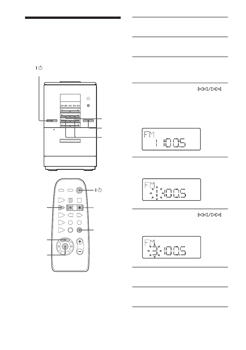 Step 3: presetting radio stations | Sony CMT-ED1/ED1A User Manual | Page 8 / 36