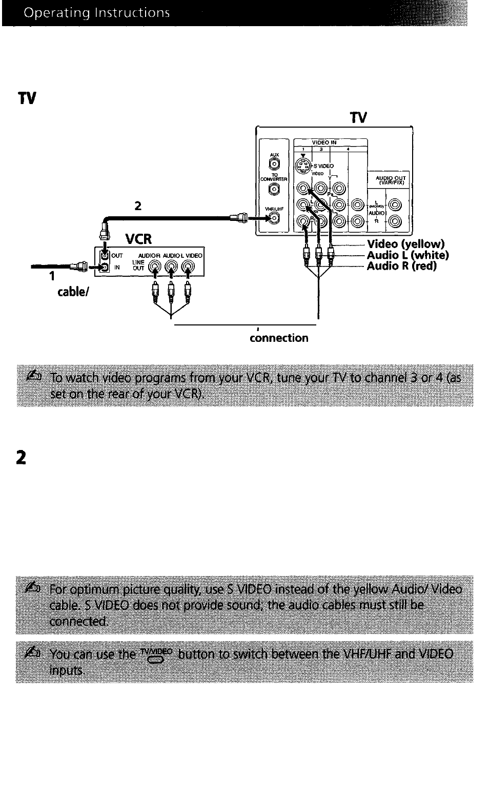 Connecting additional equipment, And vcr | Sony WEGA KV-27FS13 User Manual | Page 14 / 61