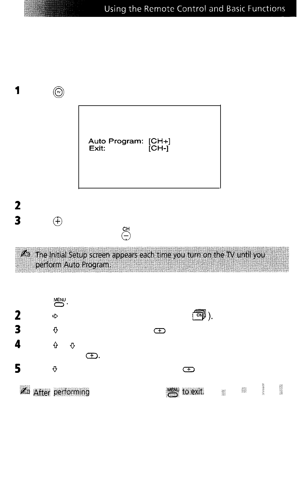 Auto setup, Setting up the tv automatically | Sony WEGA KV-27FS13 User Manual | Page 25 / 61