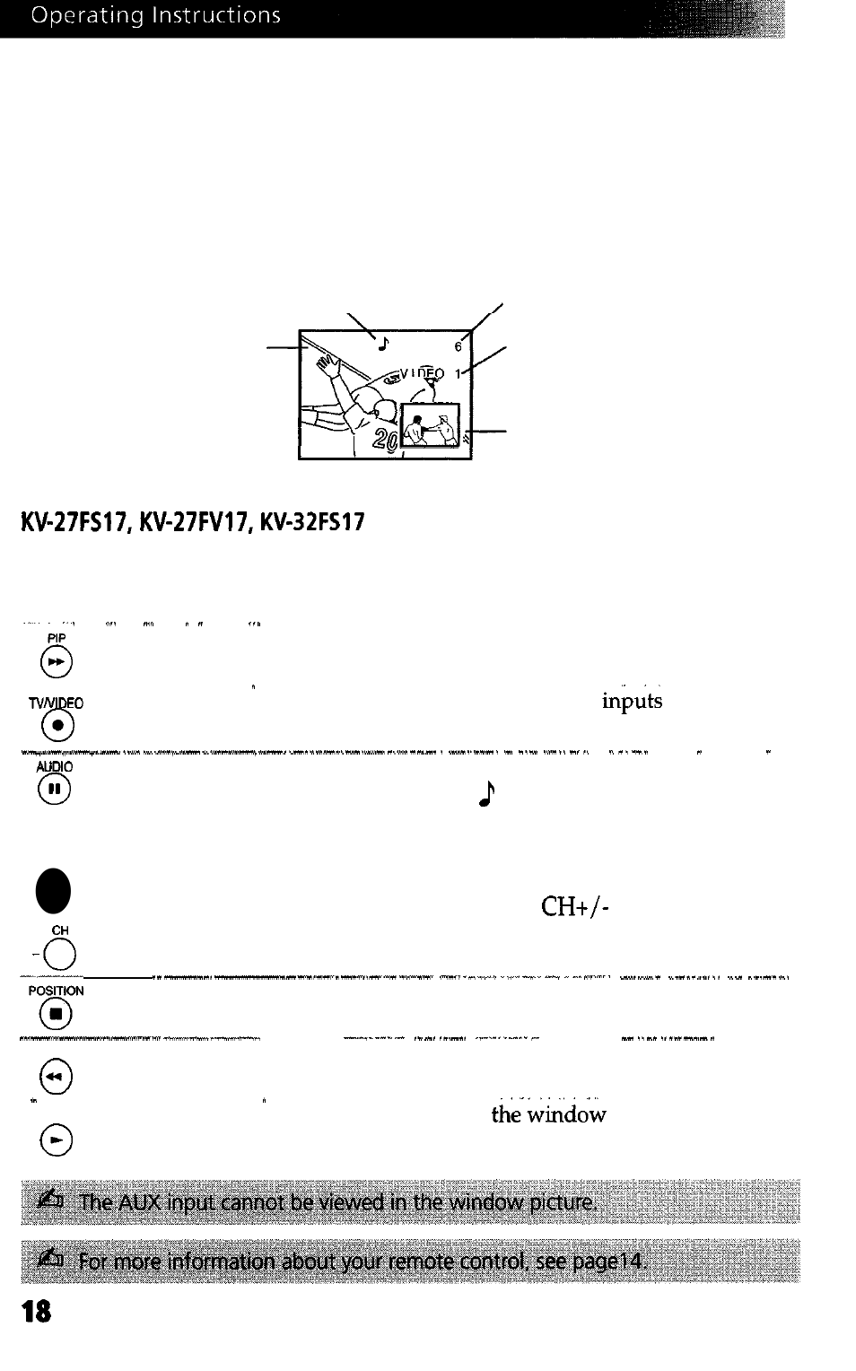 Using picture in picture (pip), Dual tuner pip | Sony WEGA KV-27FS13 User Manual | Page 26 / 61
