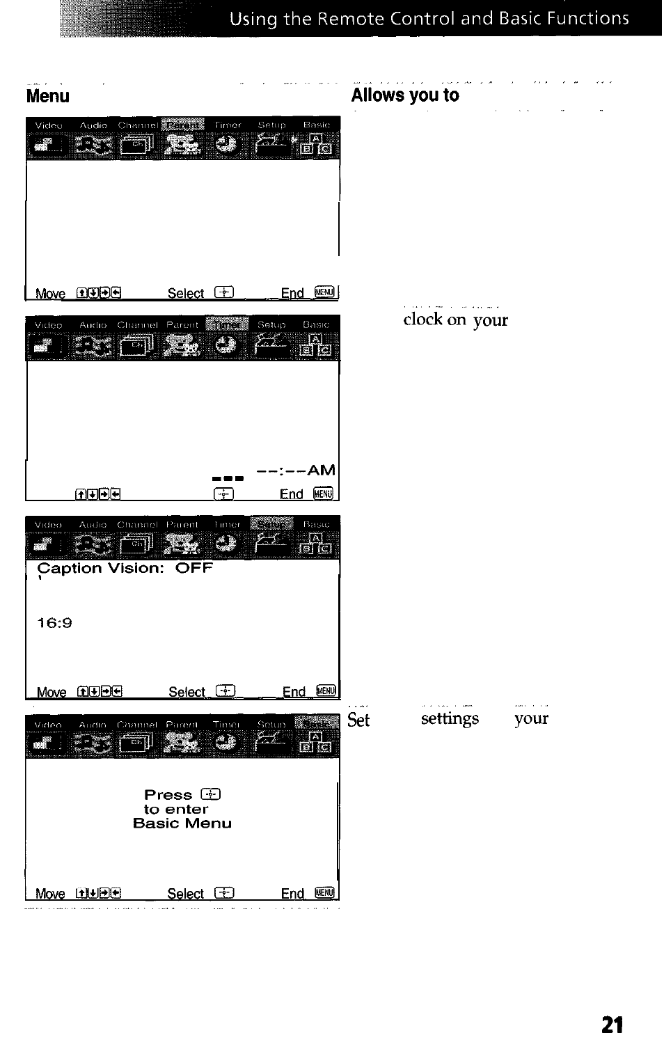 Sony WEGA KV-27FS13 User Manual | Page 29 / 61