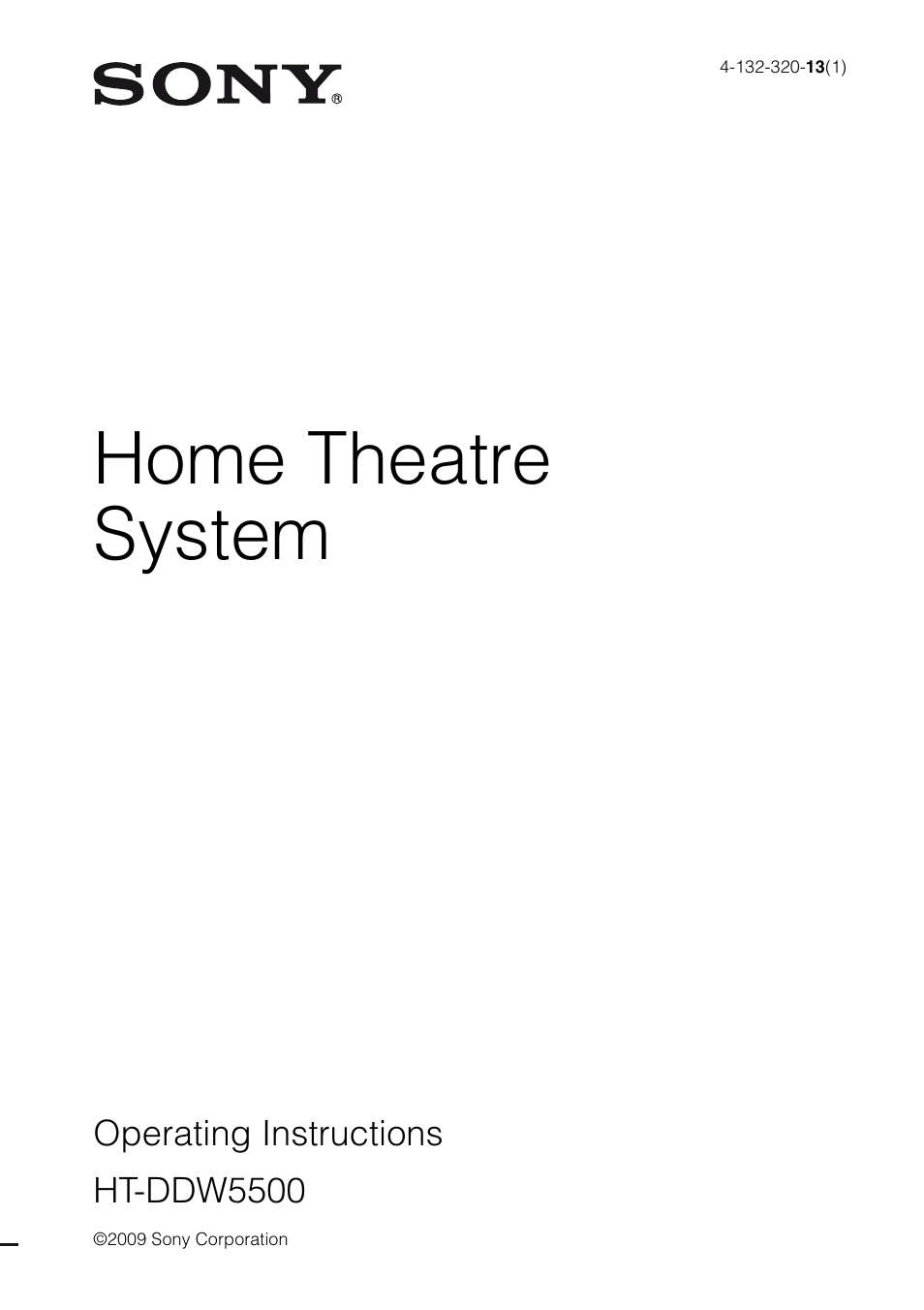 Sony HT-DDW5500 User Manual | 76 pages