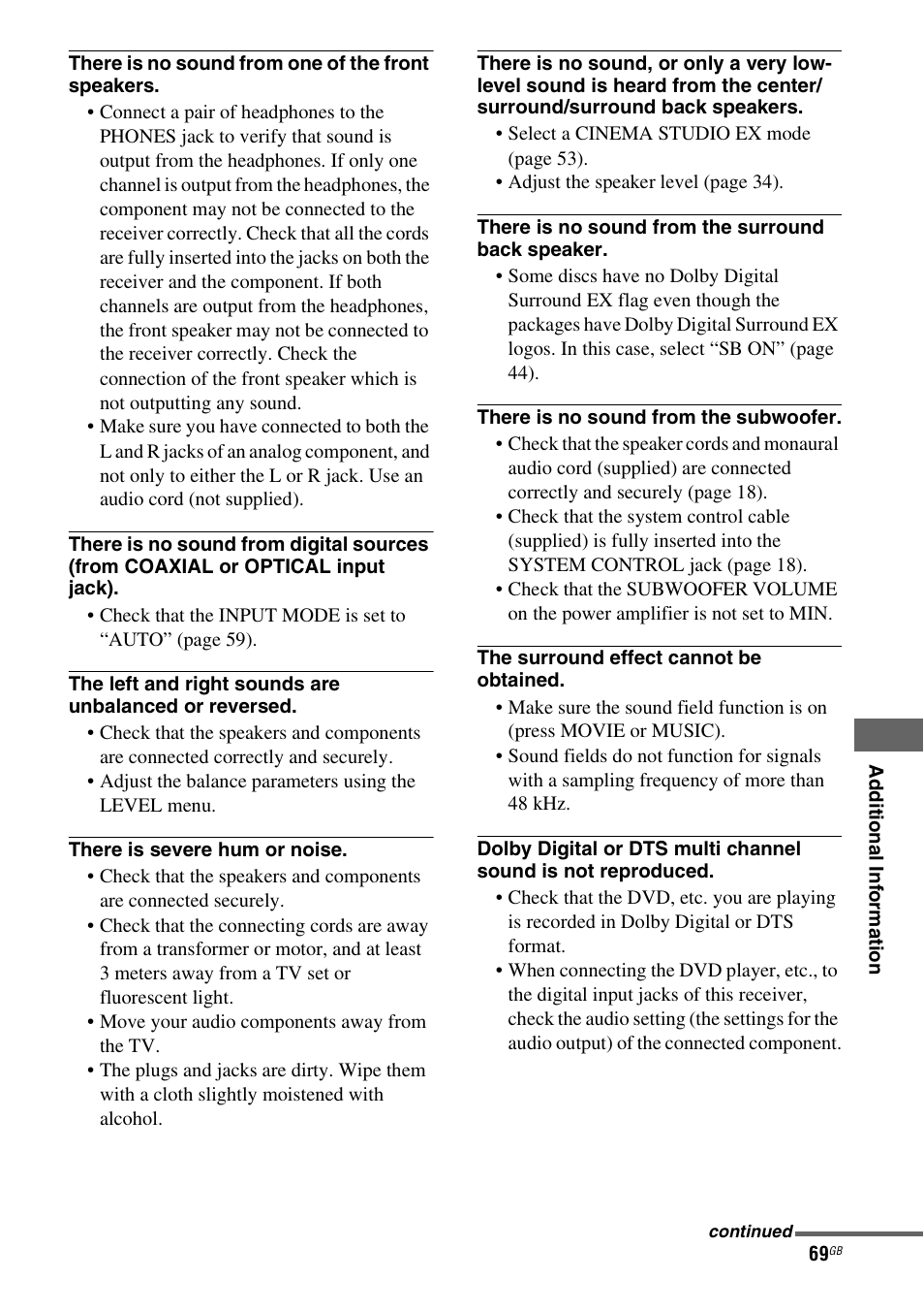 Sony HT-DDW5500 User Manual | Page 69 / 76