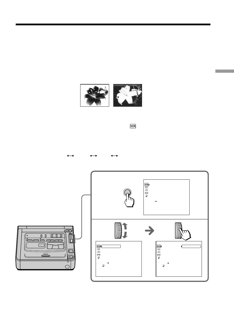 Watching a tape with special effects, Picture effect | Sony GV-D200 User Manual | Page 21 / 76