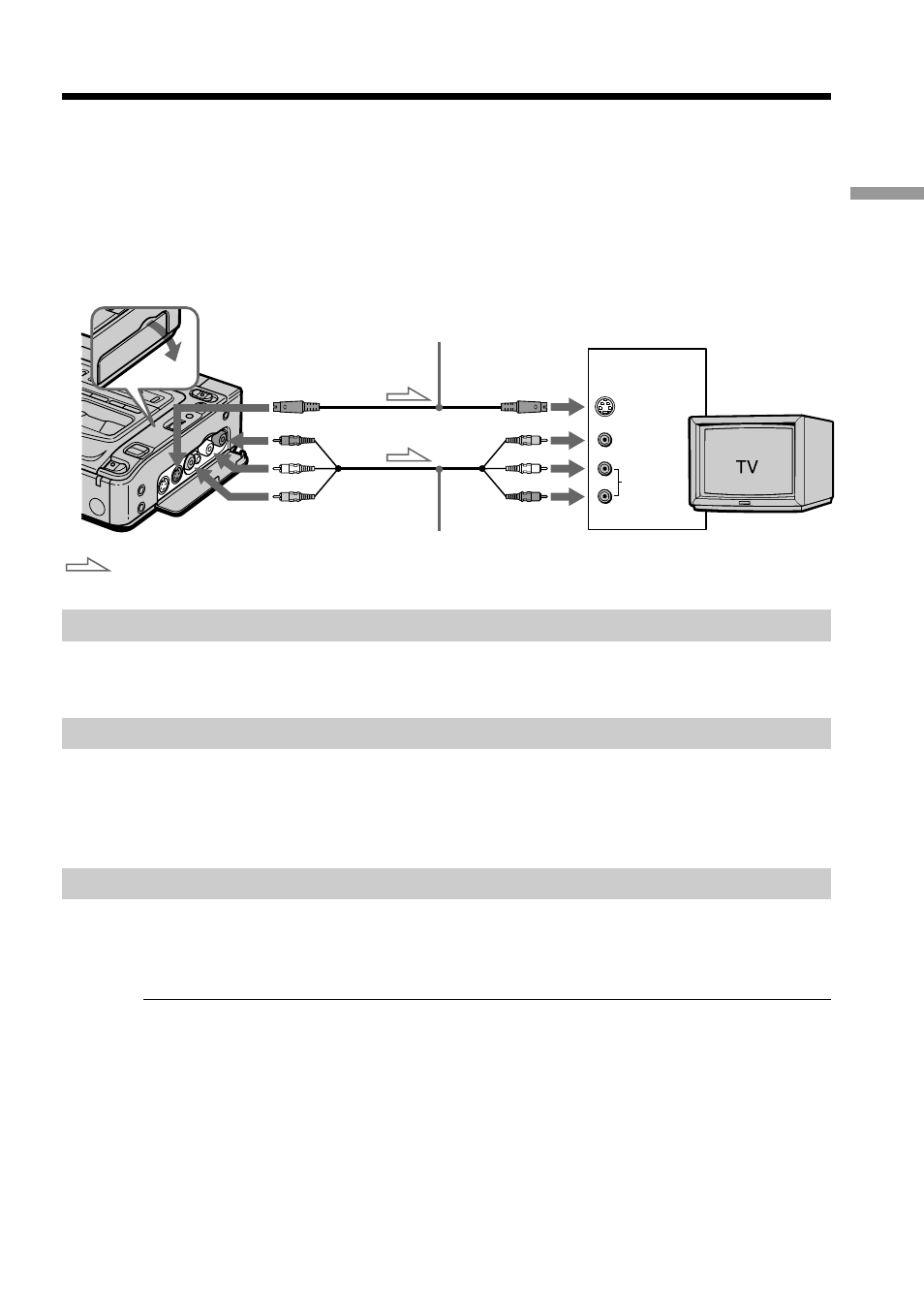 Step 1 connecting to a tv | Sony GV-D200 User Manual | Page 7 / 76