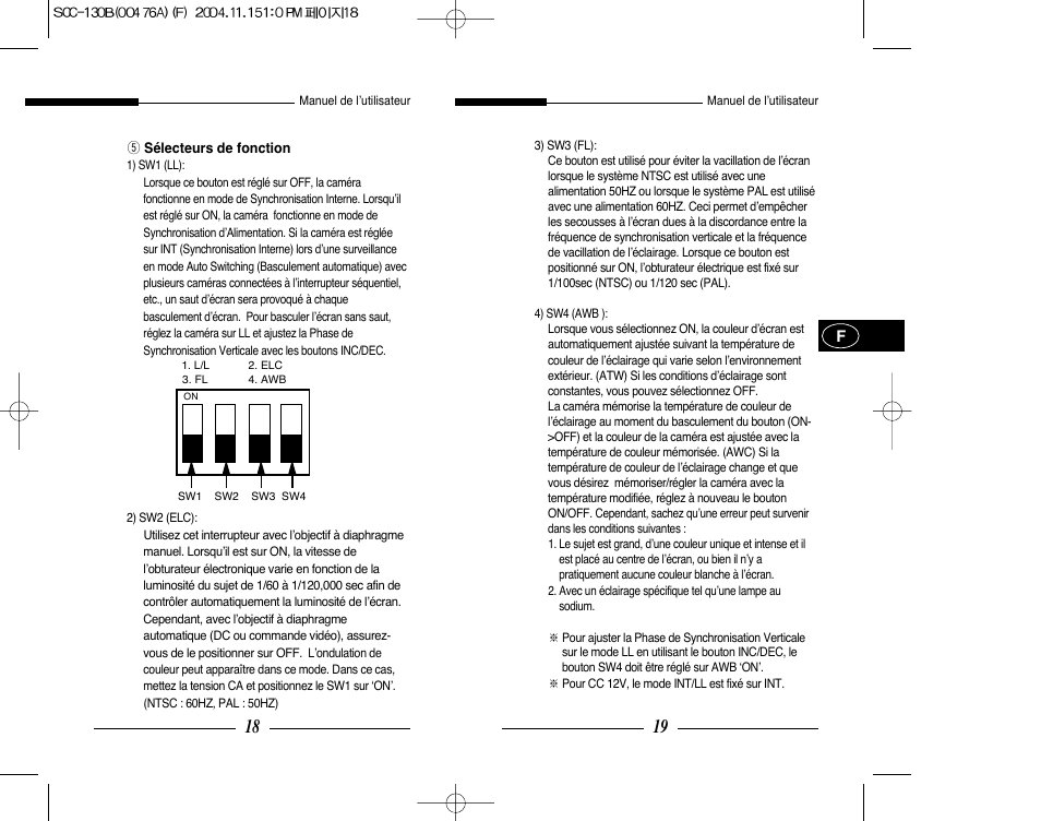 Samsung SCC-101BP User Manual | Page 26 / 99
