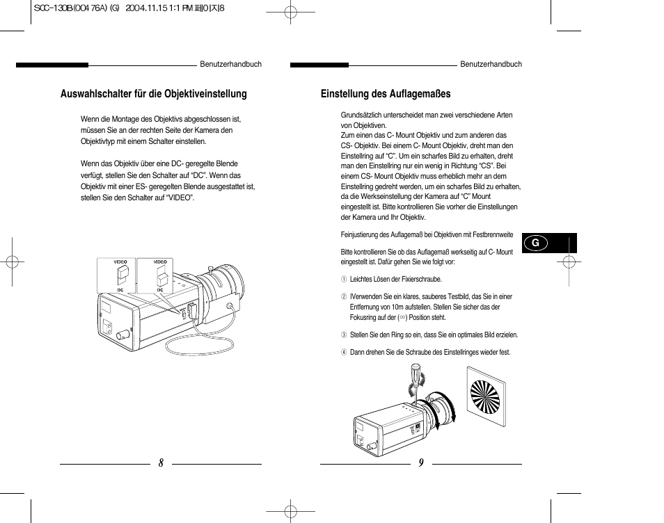 Samsung SCC-101BP User Manual | Page 35 / 99