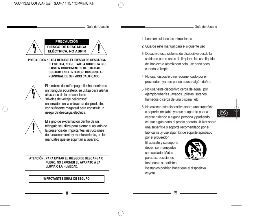 Samsung SCC-101BP User Manual | Page 44 / 99