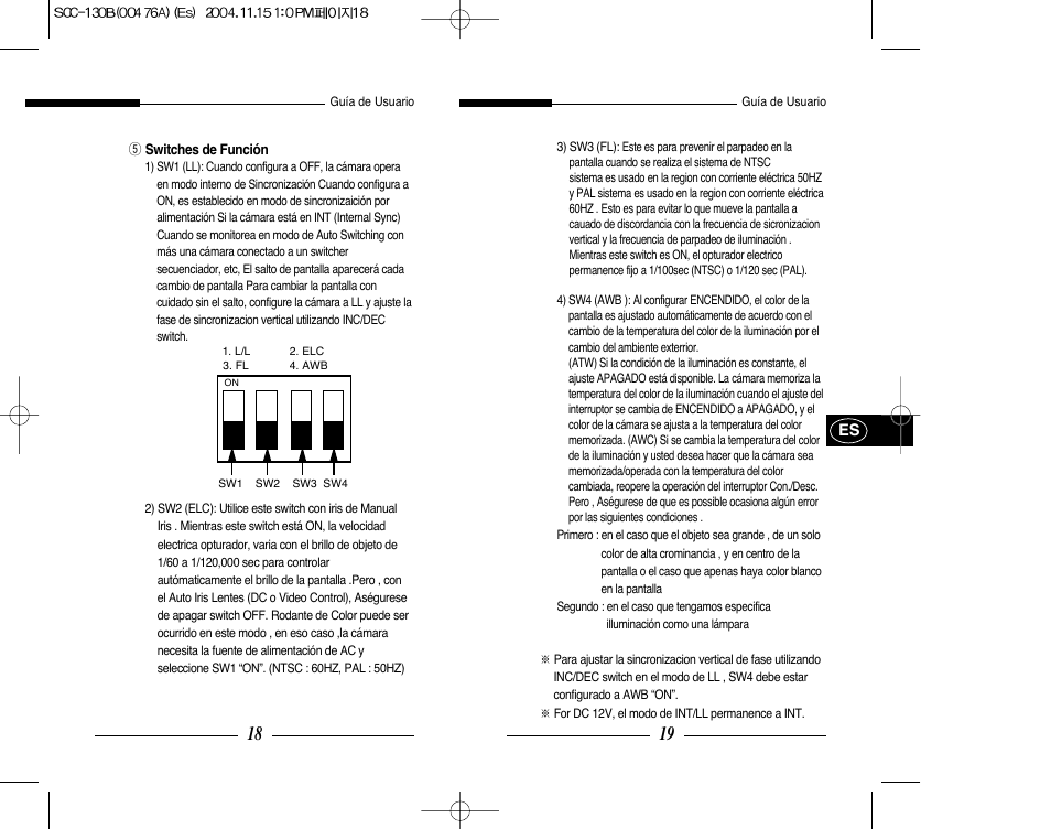 Samsung SCC-101BP User Manual | Page 54 / 99
