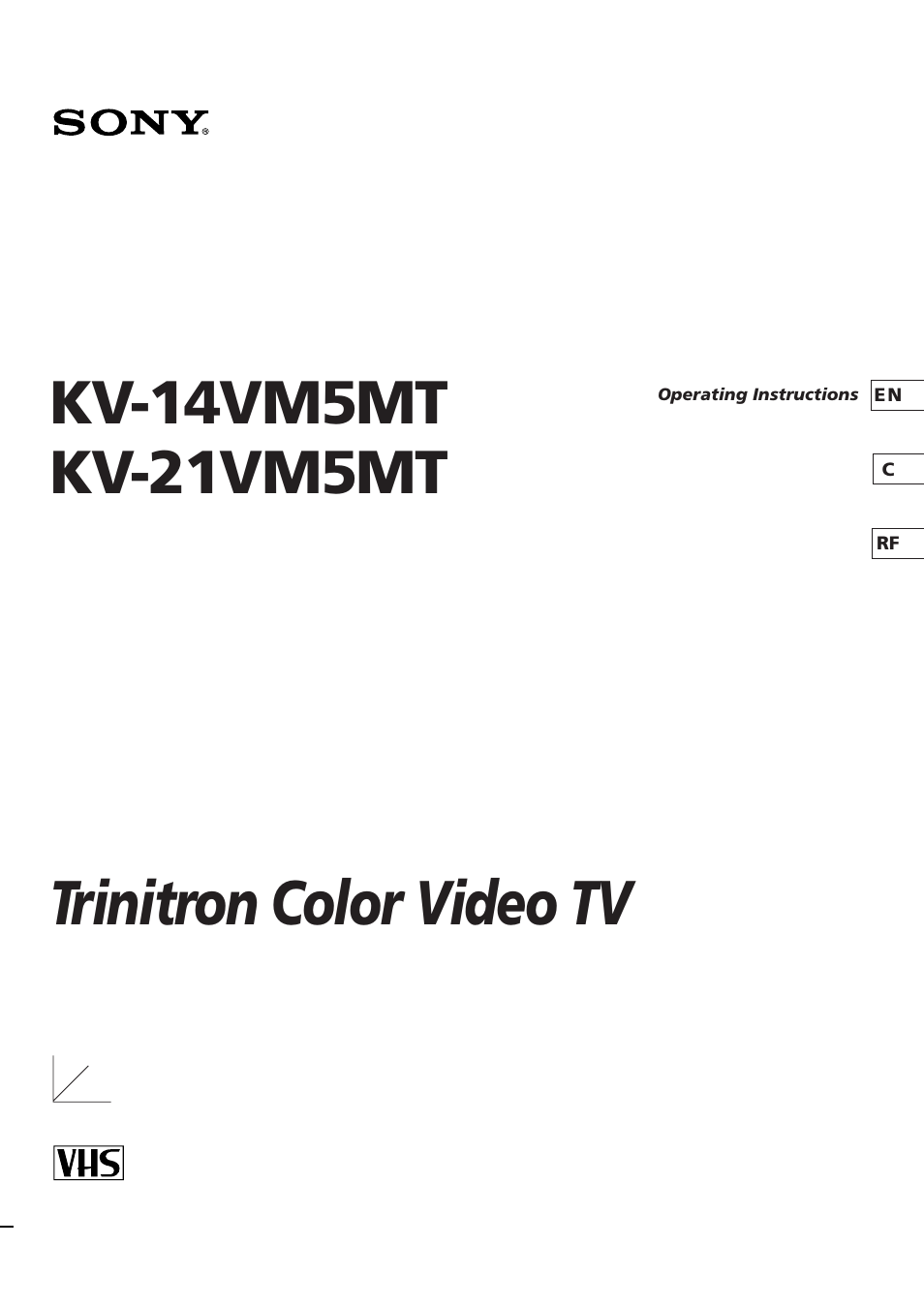 Sony KV-14VM5MT User Manual | 41 pages