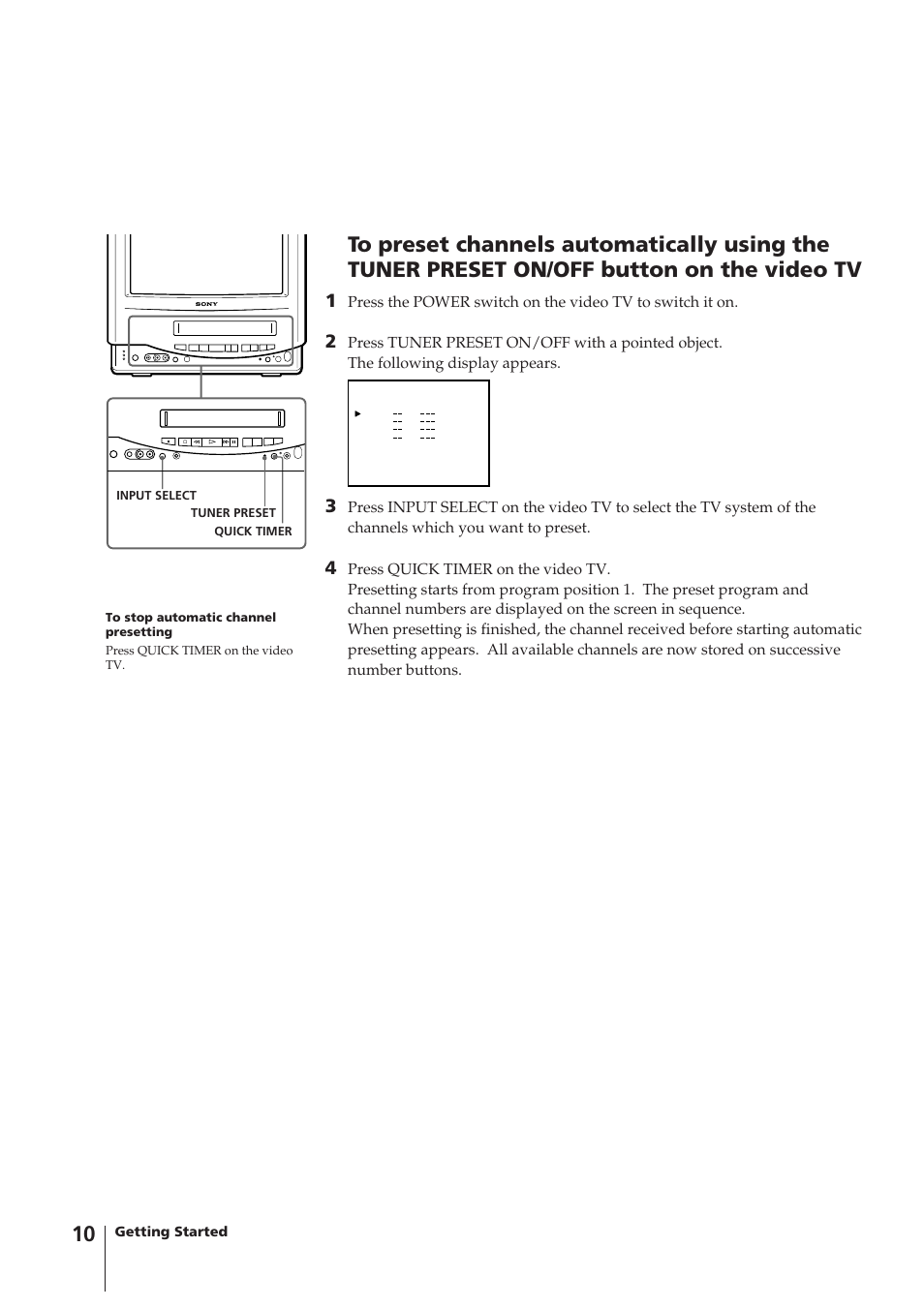 Sony KV-14VM5MT User Manual | Page 10 / 41