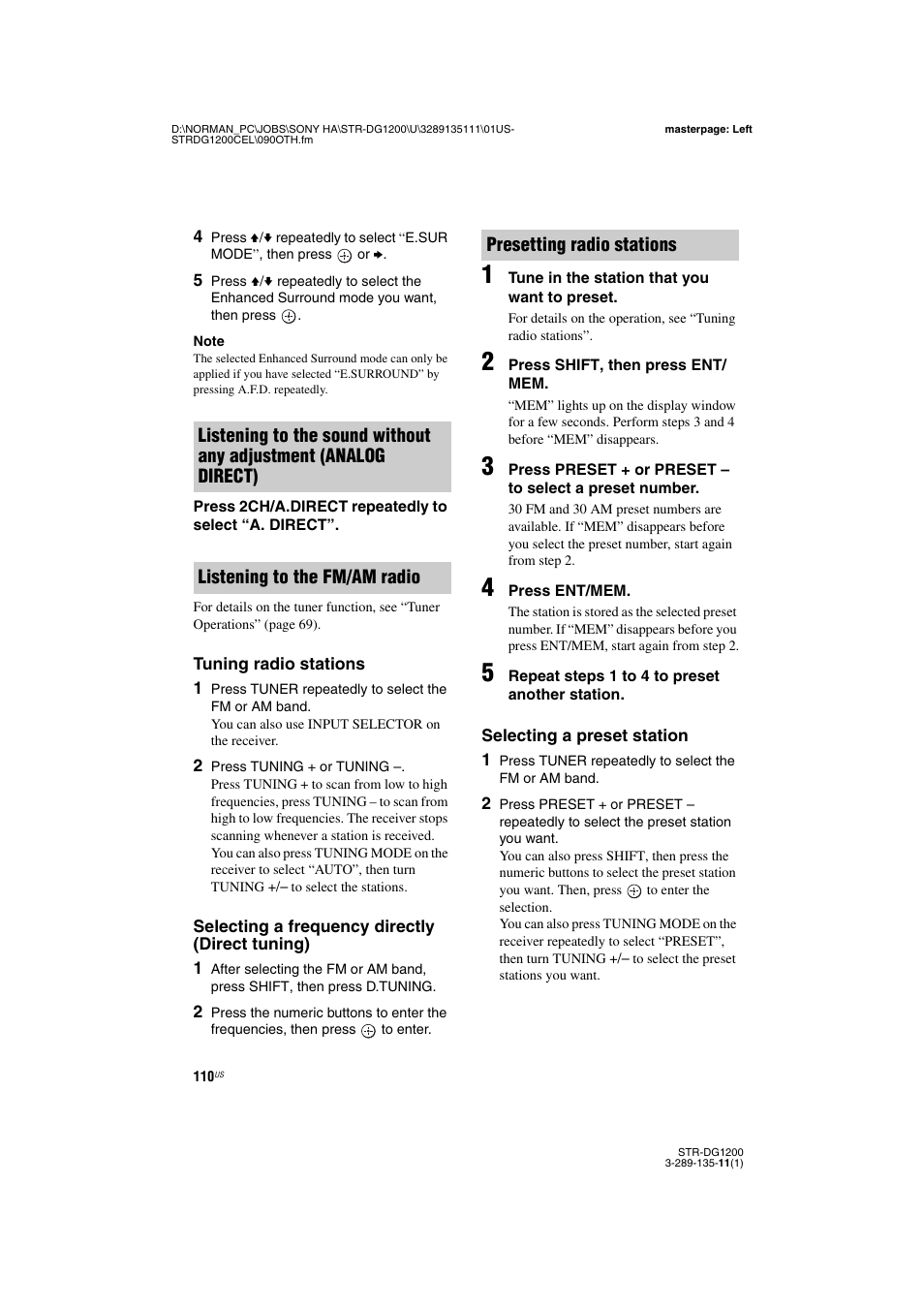 Age 110 | Sony R-DG1200 User Manual | Page 110 / 136