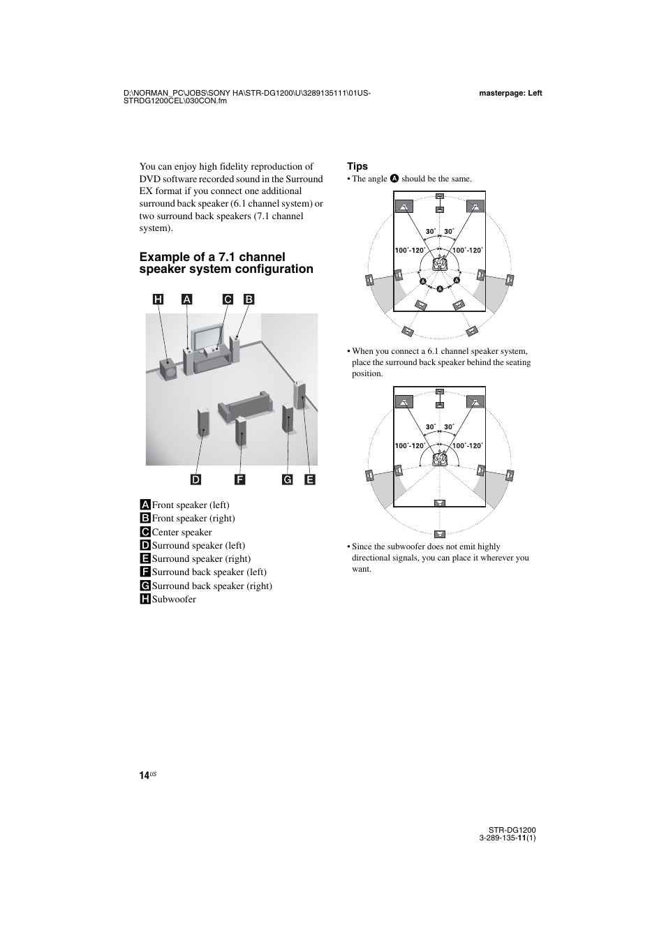 Sony R-DG1200 User Manual | Page 14 / 136