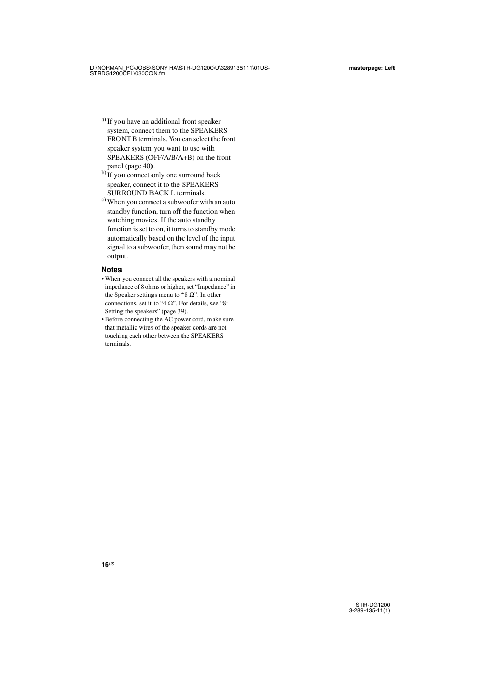 Sony R-DG1200 User Manual | Page 16 / 136