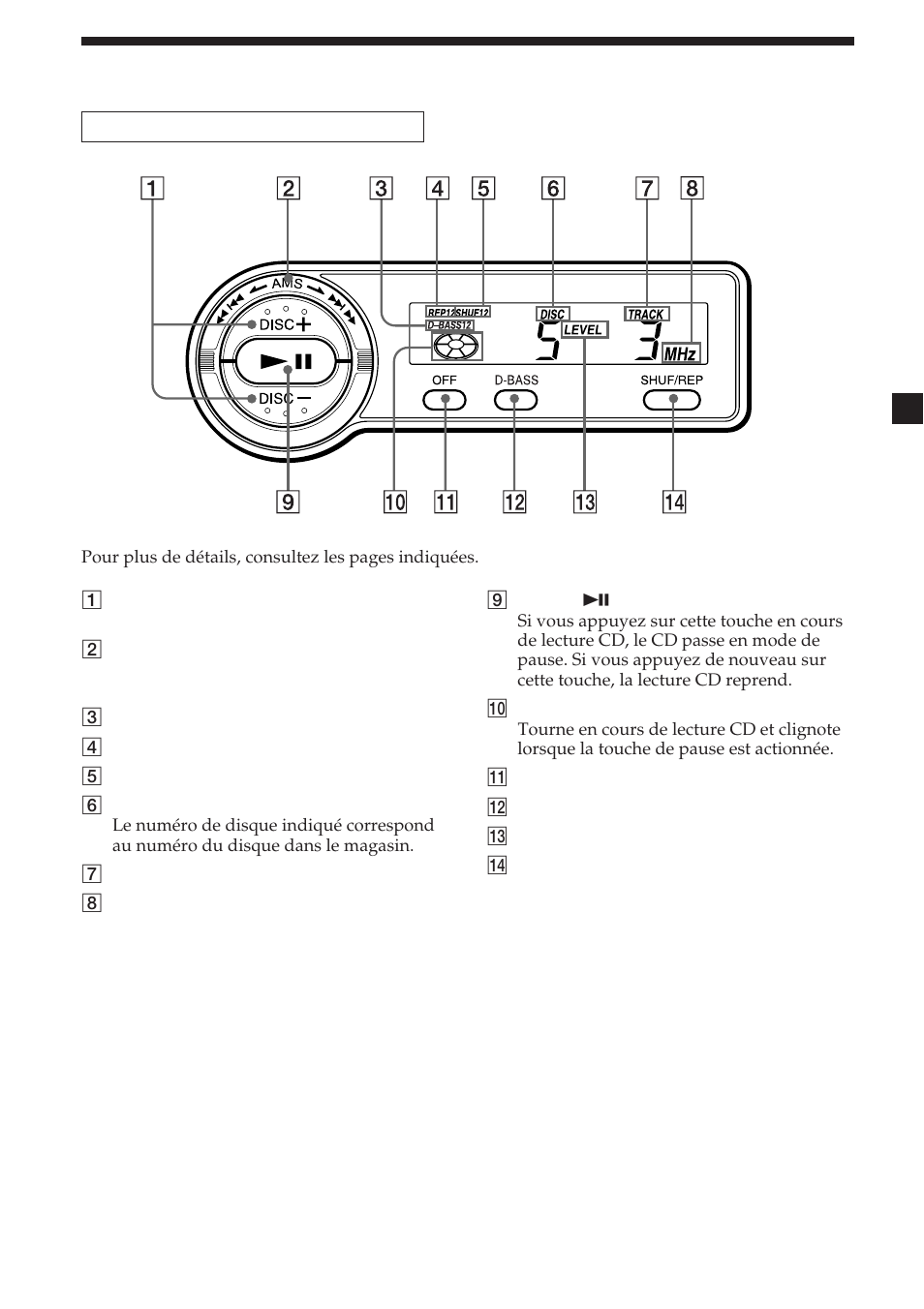 11 nomenclature | Sony CDX-454RF User Manual | Page 23 / 100
