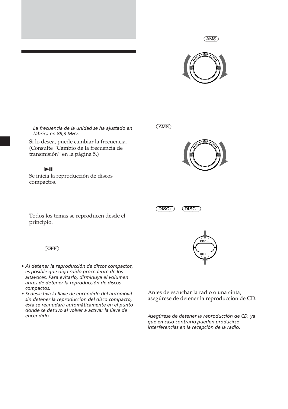 Cambiador de discos compactos, Escucha de discos compactos | Sony CDX-454RF User Manual | Page 30 / 100