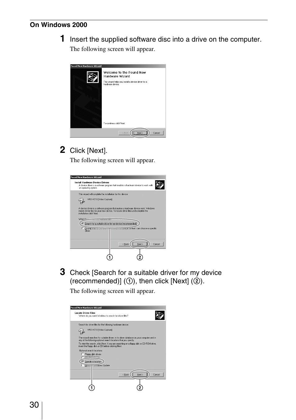 Sony VRD-VC10 User Manual | Page 30 / 52