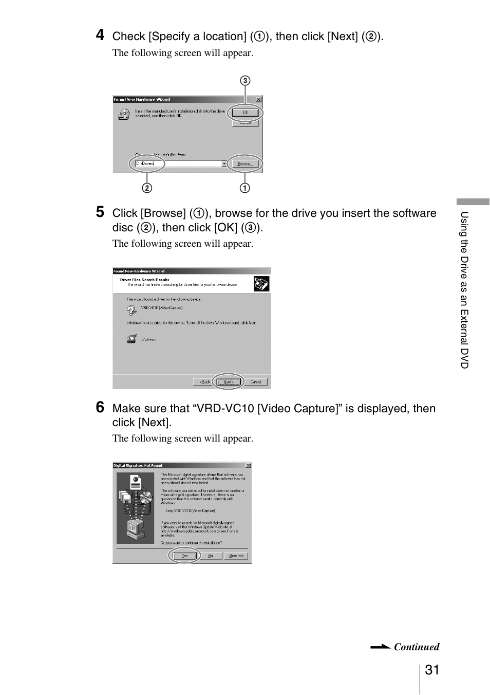 Sony VRD-VC10 User Manual | Page 31 / 52