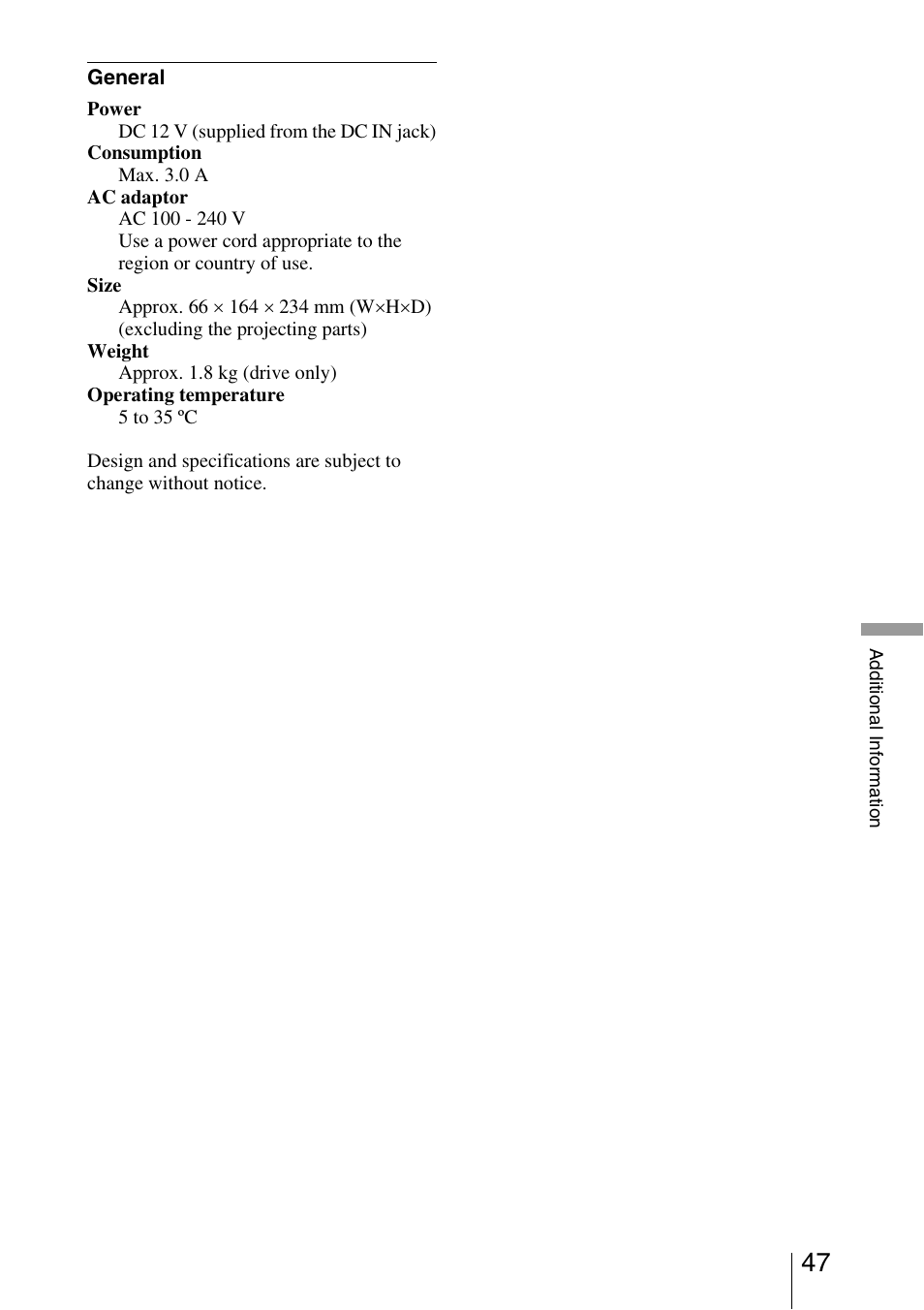 Sony VRD-VC10 User Manual | Page 47 / 52