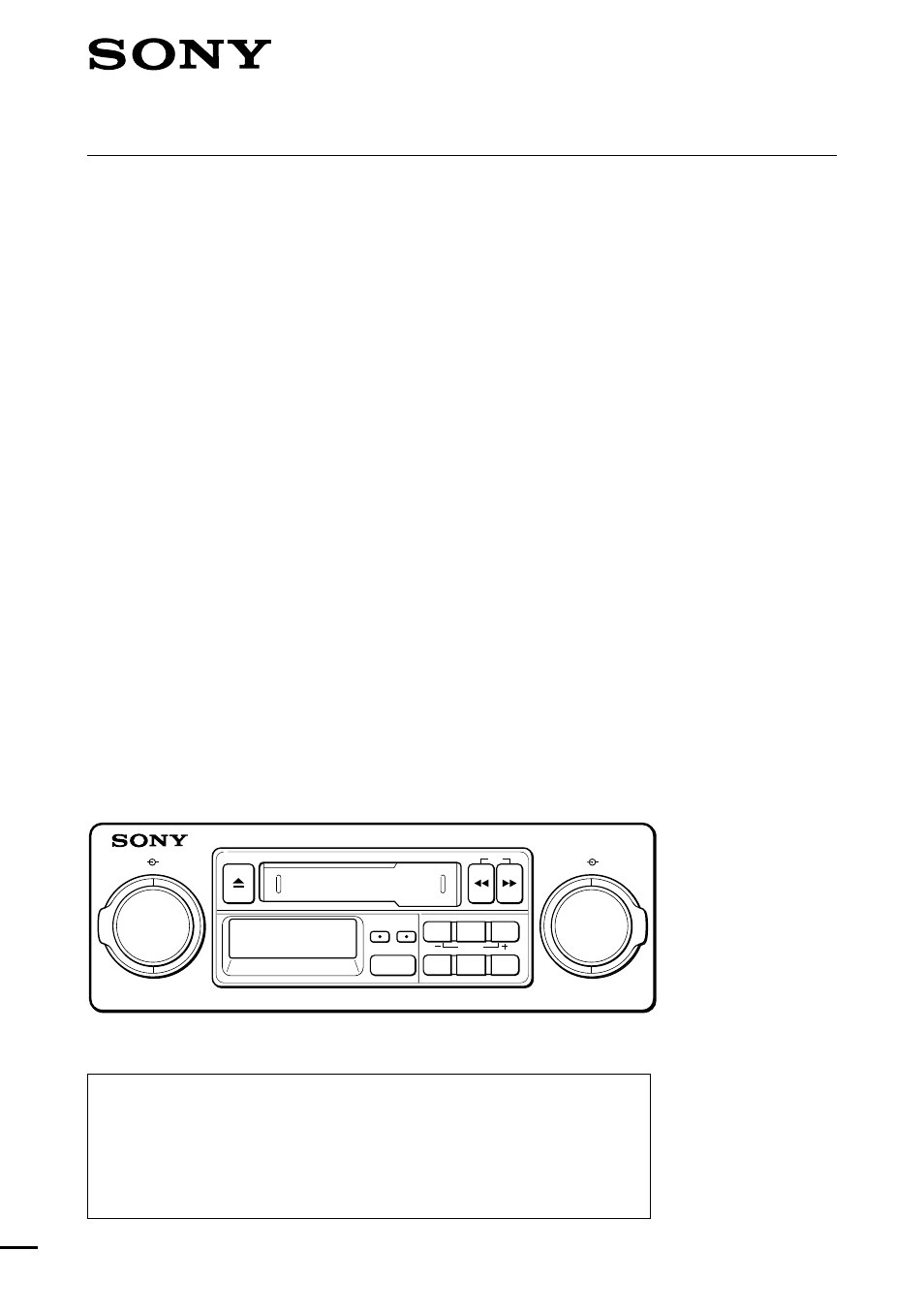 Sony XRS-300 User Manual | 22 pages