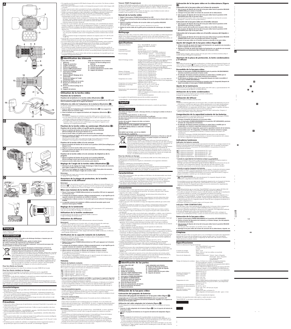 Sony NP-F330 User Manual | Page 2 / 2