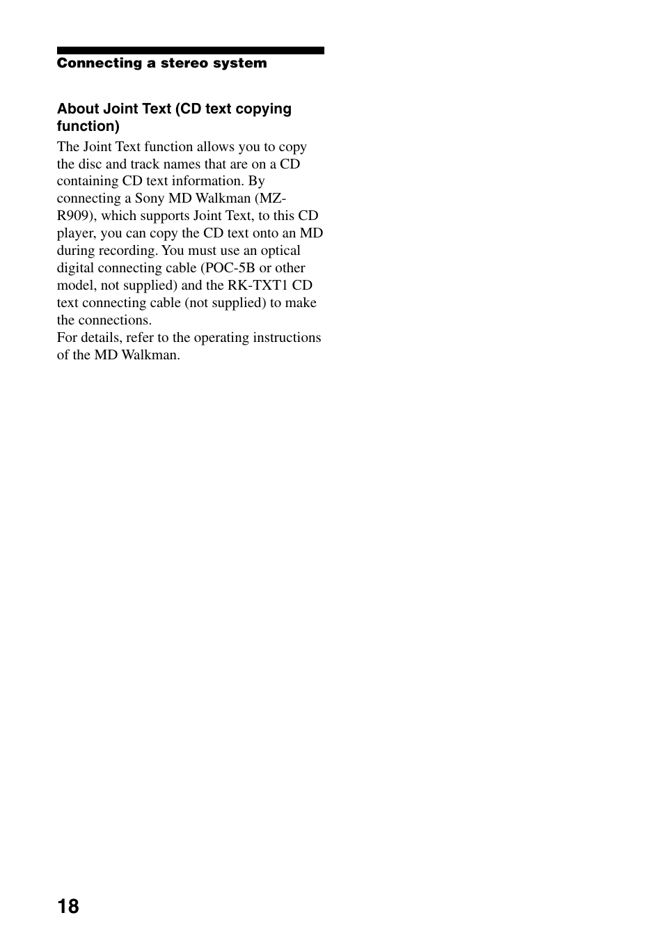 Sony D-EJ855 User Manual | Page 18 / 28