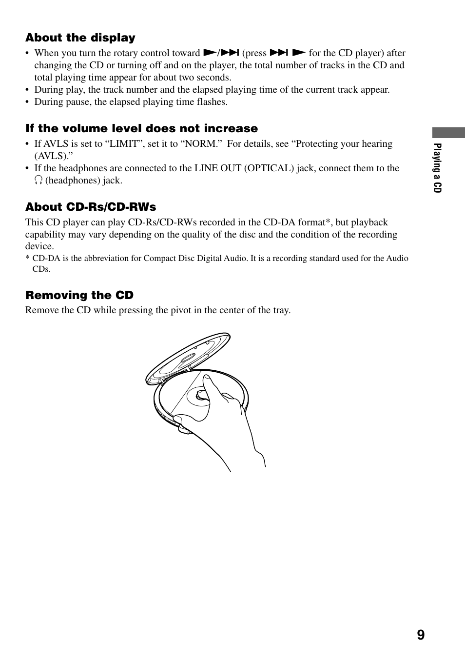 Sony D-EJ855 User Manual | Page 9 / 28