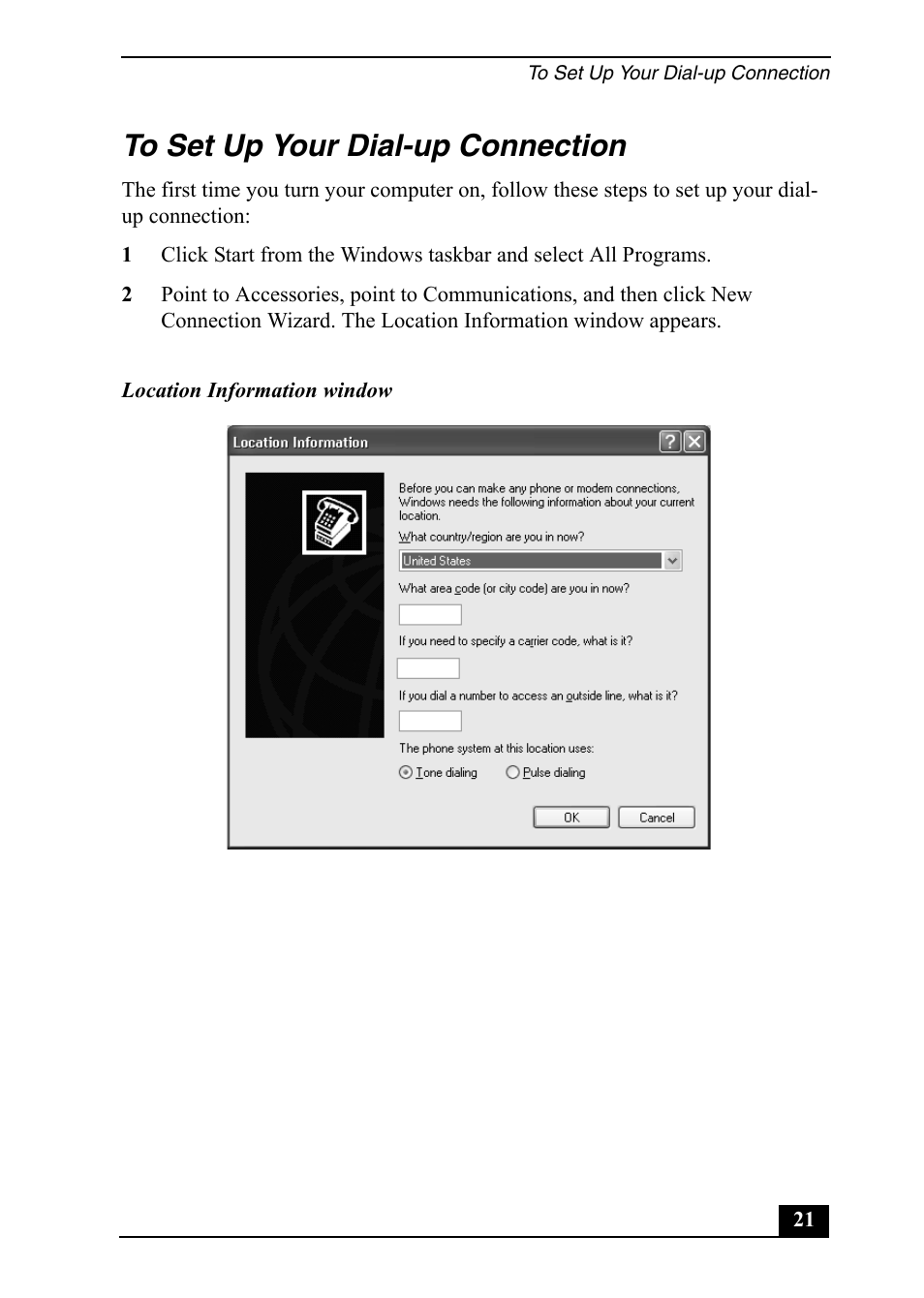 Sony Vaio Series User Manual | Page 21 / 72