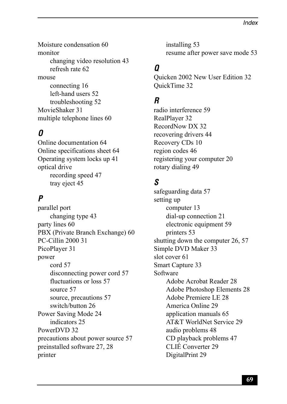 Sony Vaio Series User Manual | Page 69 / 72