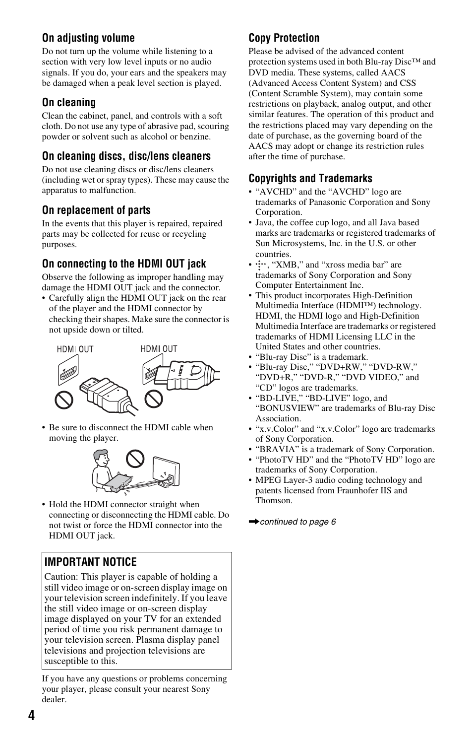 Sony BDP-S280 User Manual | Page 4 / 31