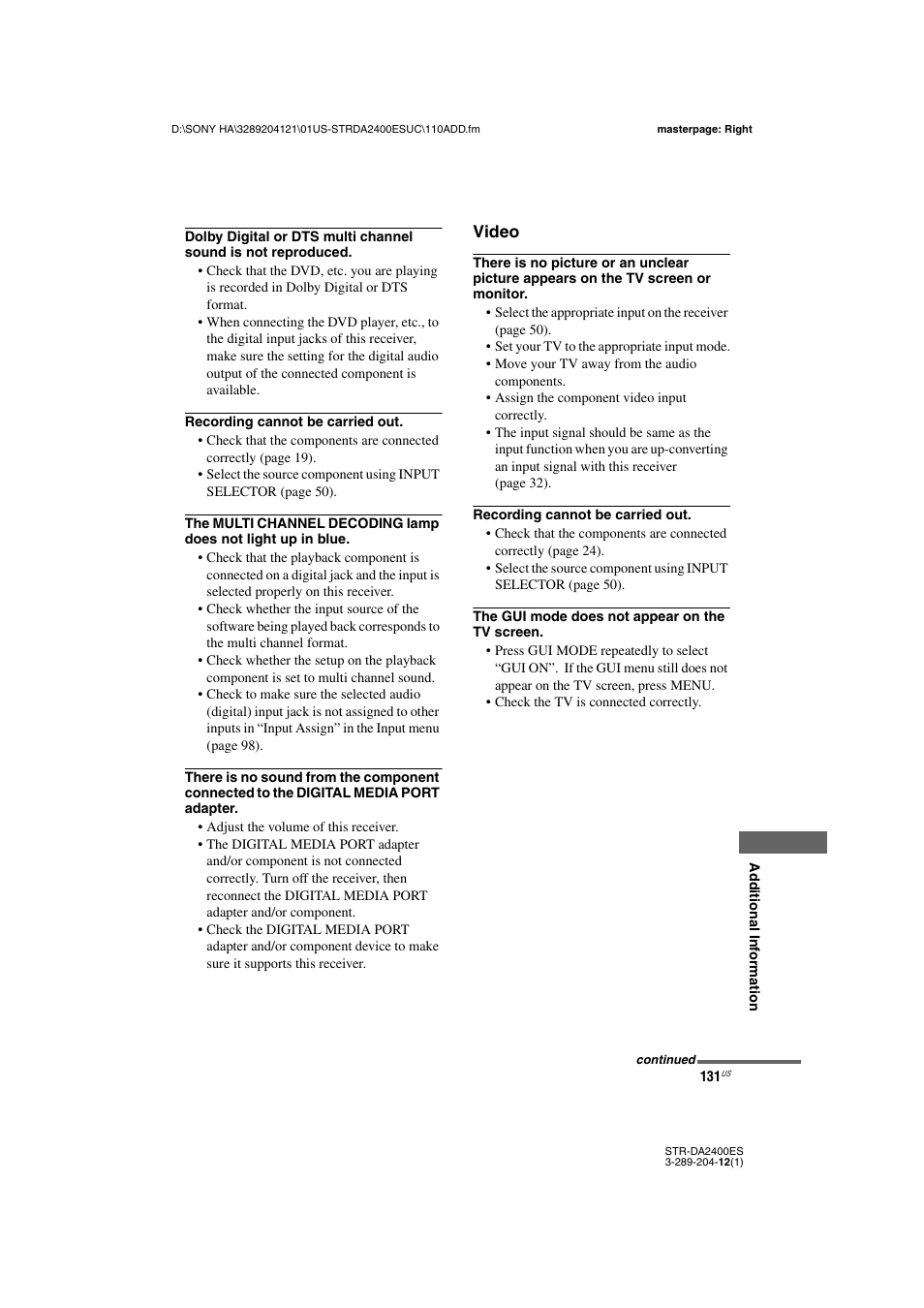 Sony 3-289-204-12(1) User Manual | Page 131 / 140