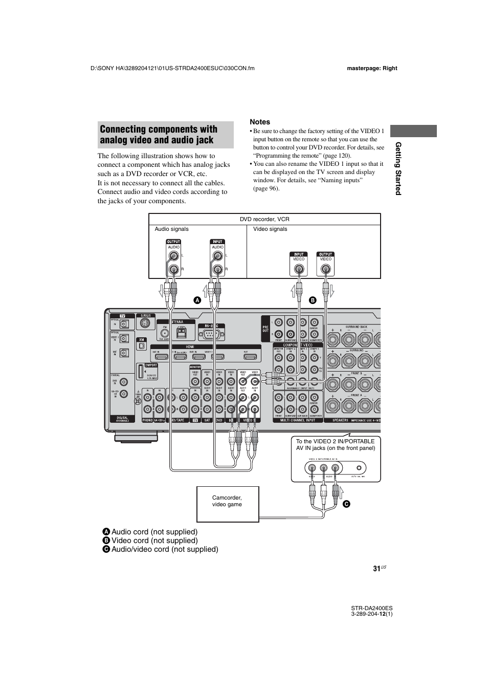 Sony 3-289-204-12(1) User Manual | Page 31 / 140