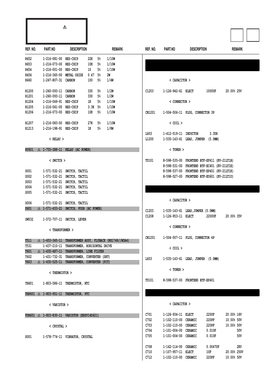 Sony FD Trinitron KV-21LT1E User Manual | Page 43 / 46